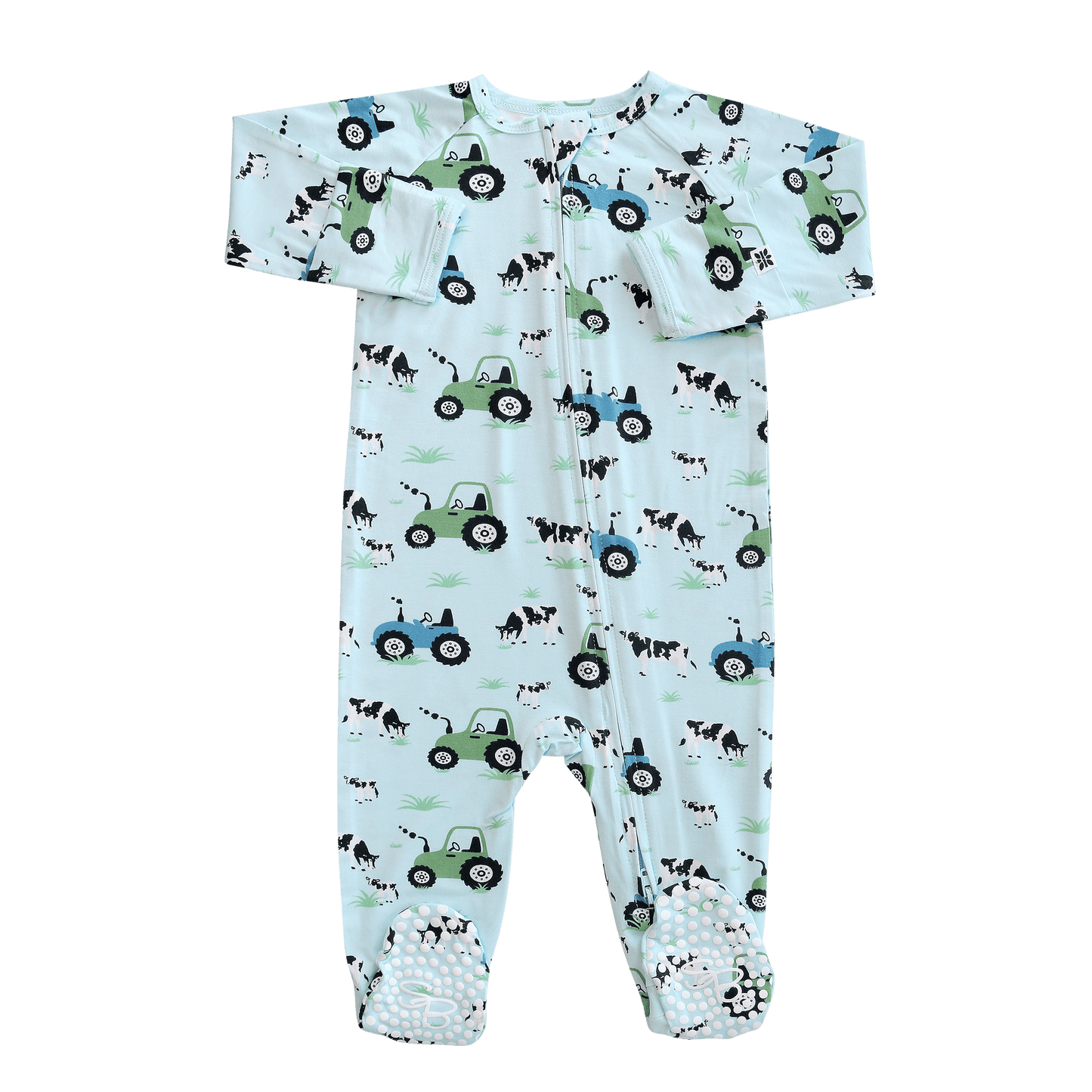 Zipper Footie - Farm Life