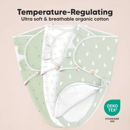 3pk Soothe Zippy Baby Swaddles 0-6 Months,Newborn Sleep Sack