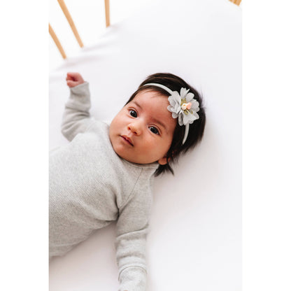 Baby Bling® Flower Skinny soft nylon headband