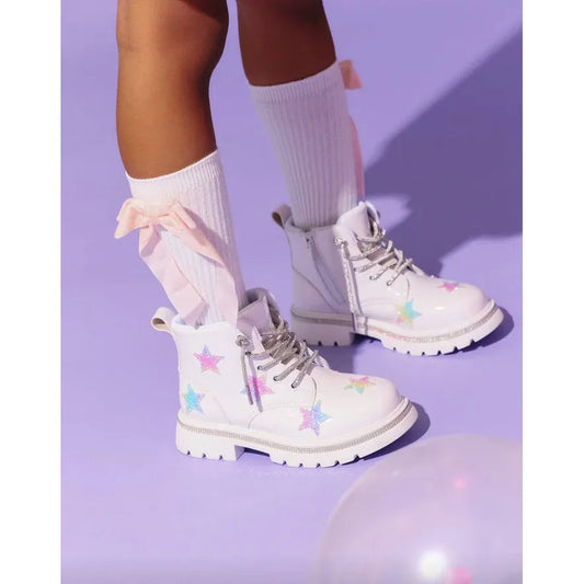 Rainbow Shimmer Stars Boots