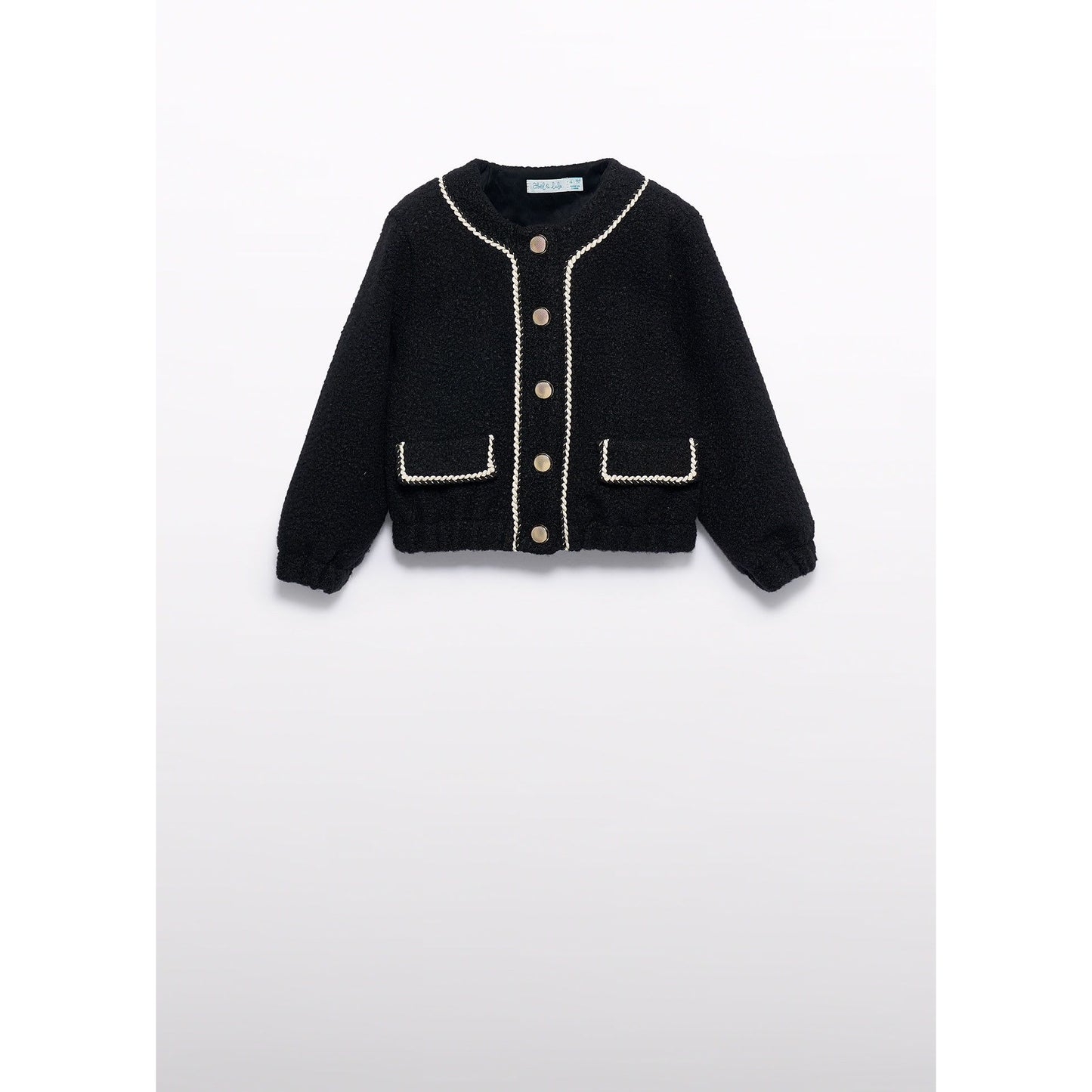 Black Sherpa Dress Jacket