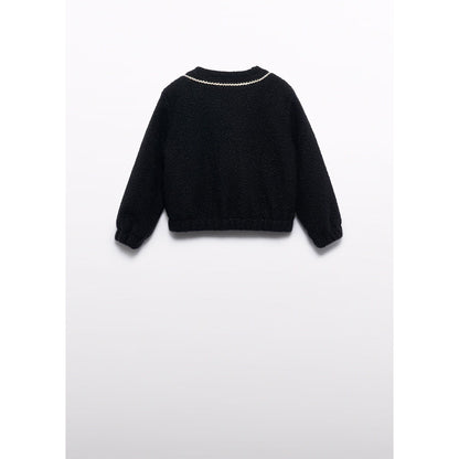 Black Sherpa Dress Jacket