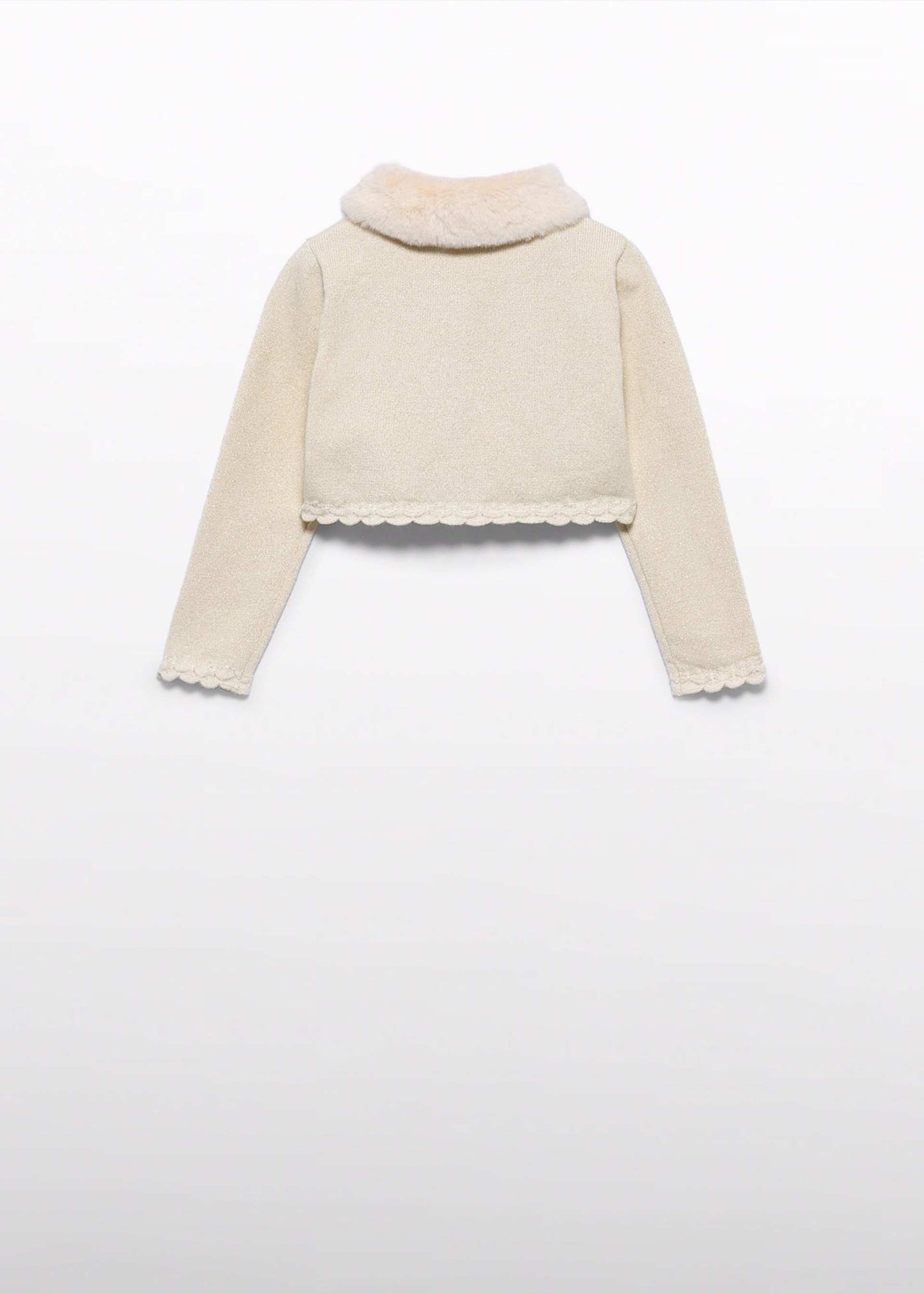 Girl Knit Cardigan Champaigne