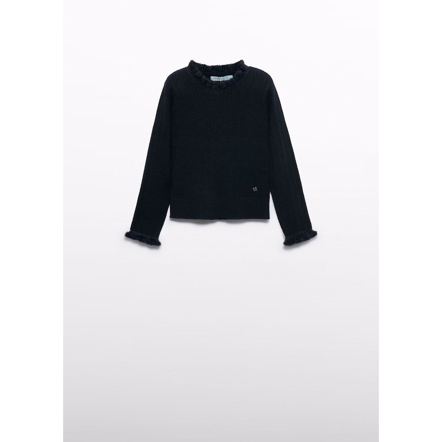 Girl Ribbed Knit Turtleneck