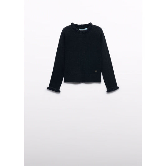 Girl Ribbed Knit Turtleneck