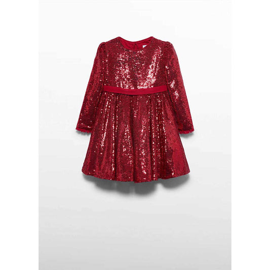 Girls Red Sequin Dress