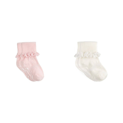 Frilly Non-Slip Stay-On Baby and Toddler Socks