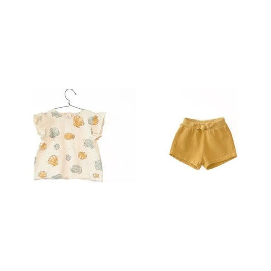Baby Girls Sea Shell Top and Short Set