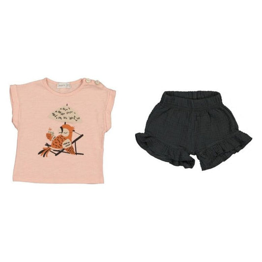 Owl on Vacay Tee and Short Set
