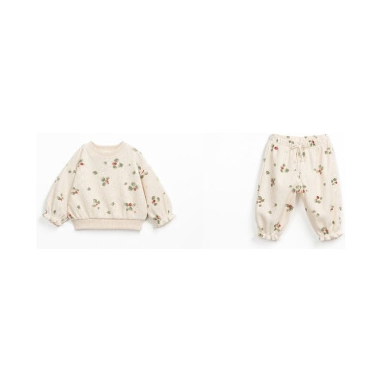 PRINTED INTERLOCK INFANT SWEATSUIT