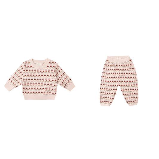 SHILOH SWEATER AND PANT SET || RUBY HEARTS