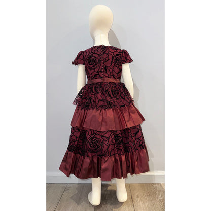 Layered Dark Rose Dress