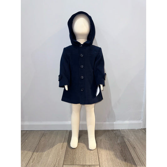 Navy Hooded Coat