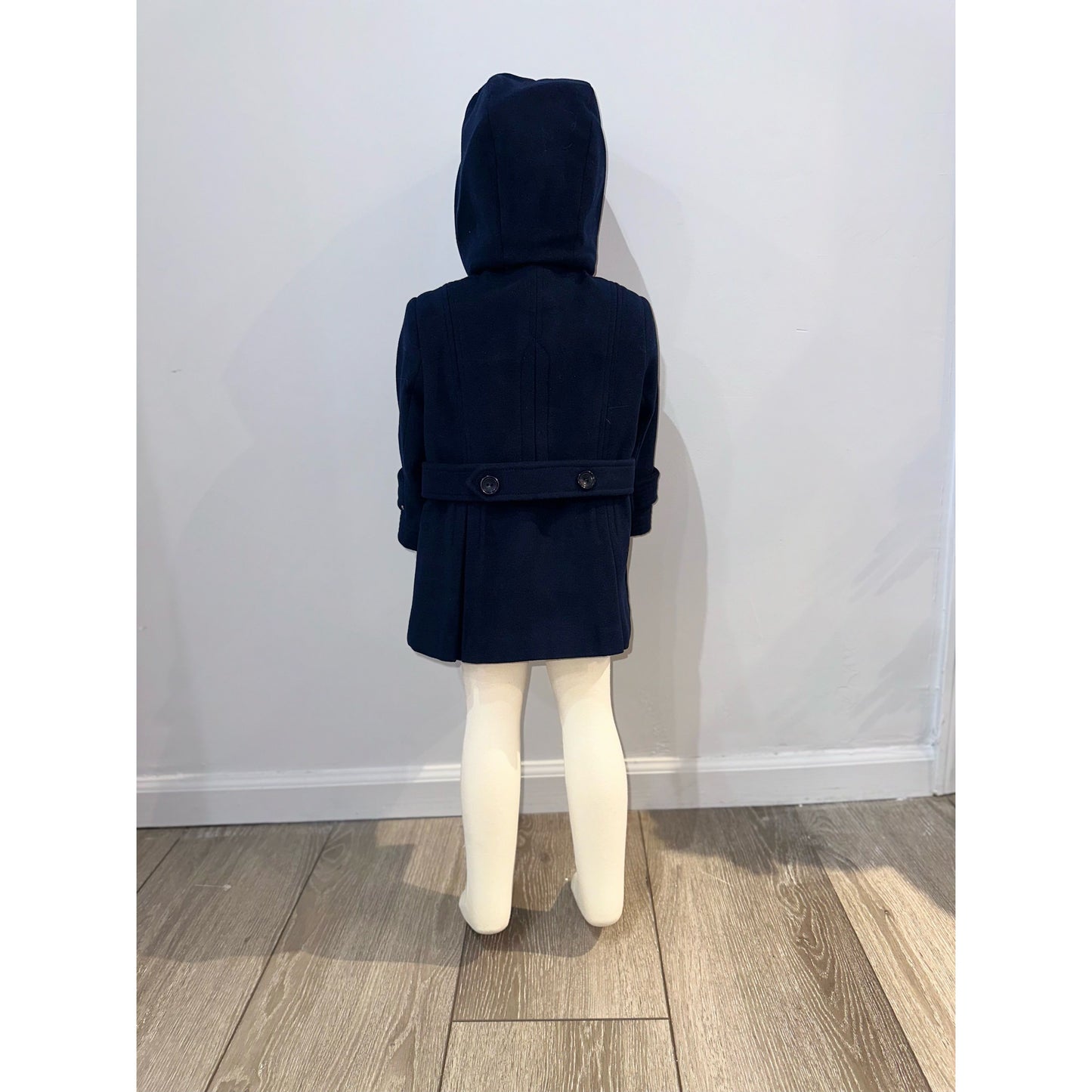 Navy Hooded Coat