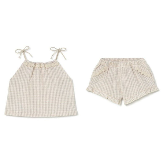 Girls Sleeveless Tunic and Short Set