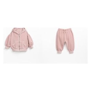 INFANT GIRLS PINK FLEECE SWEATSUIT