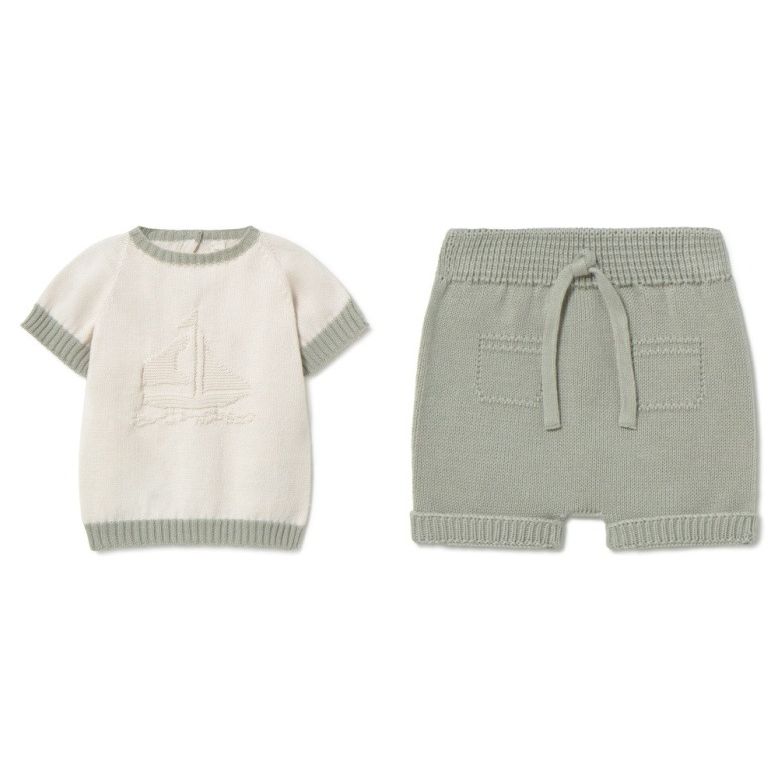 Infant Boys Emb Short Set