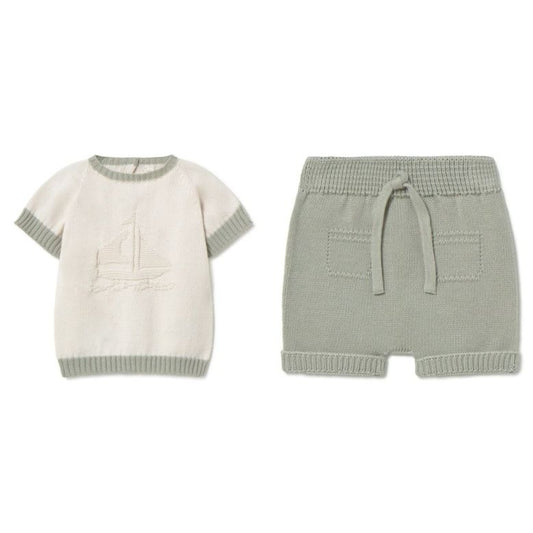 Infant Boys Emb Short Set