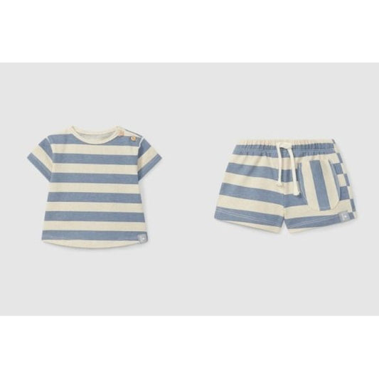 Boys Striped Short Set