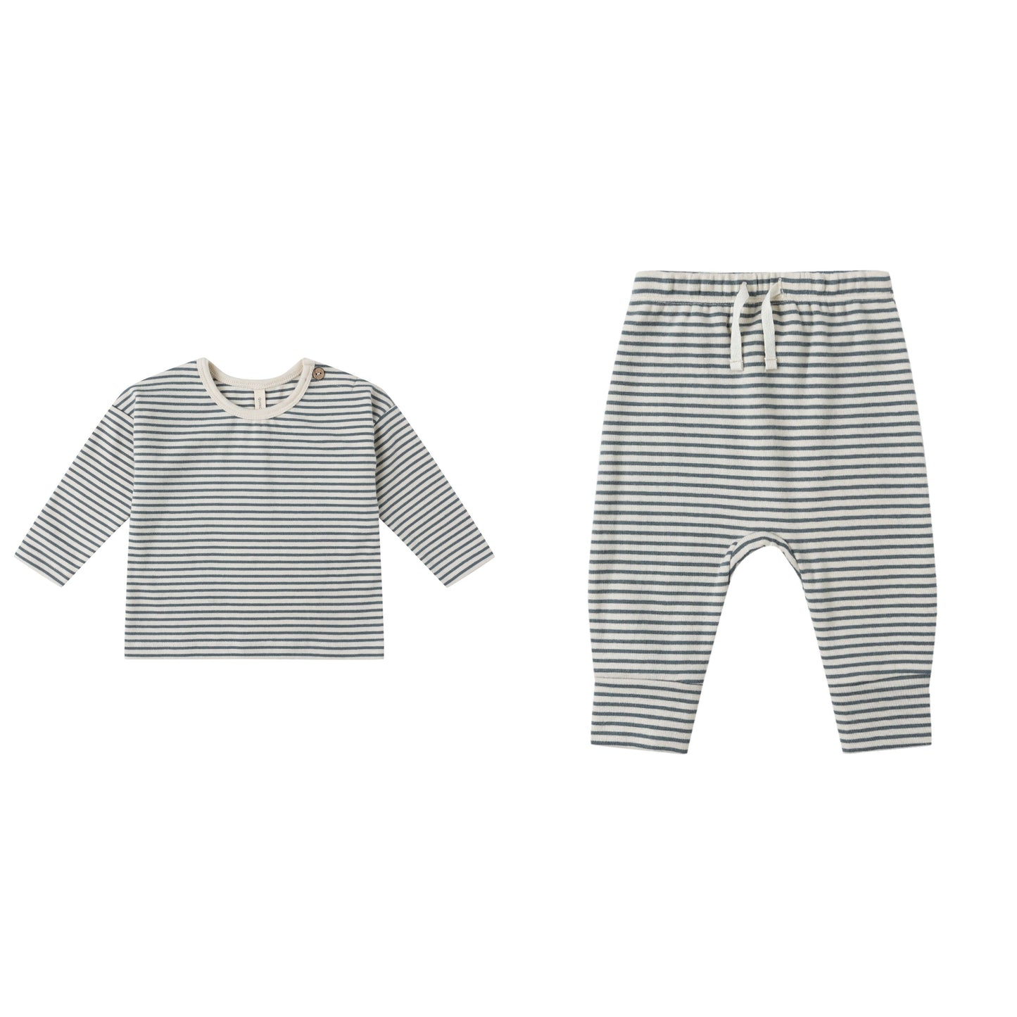 LONG SLEEVE TEE and PANT || OCEAN MICRO STRIPE