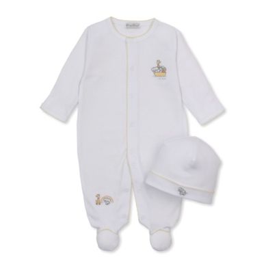 footie w/ hat set- Noahs Journey