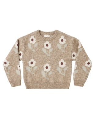 ASPEN SWEATER FAWN FLOWER