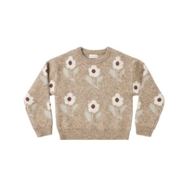 ASPEN SWEATER FAWN FLOWER