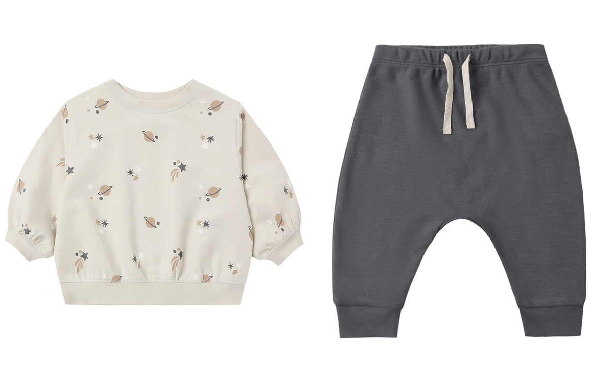 OVERSIZED SPACE CREW SWEATSHIRT AND PANT