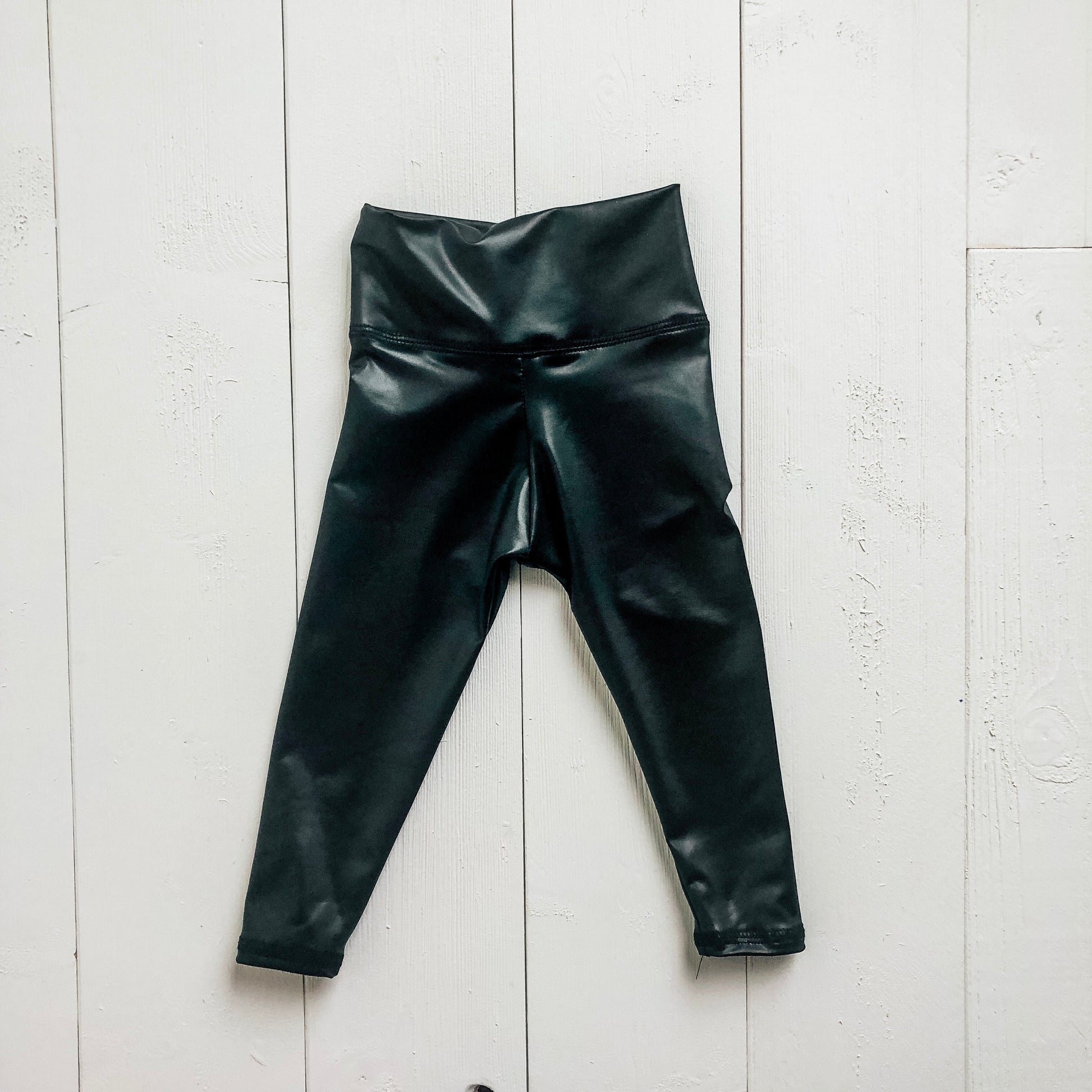 ZARA Buttoned Faux Leather Leggings