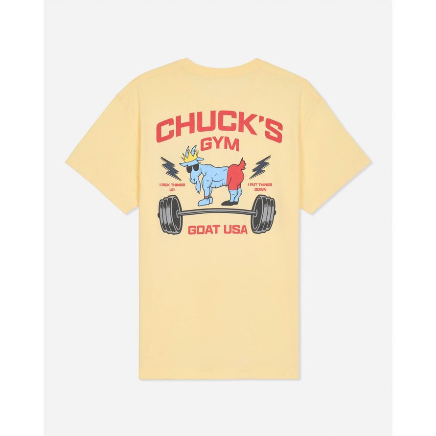 Chucks gym t shirt corn milk