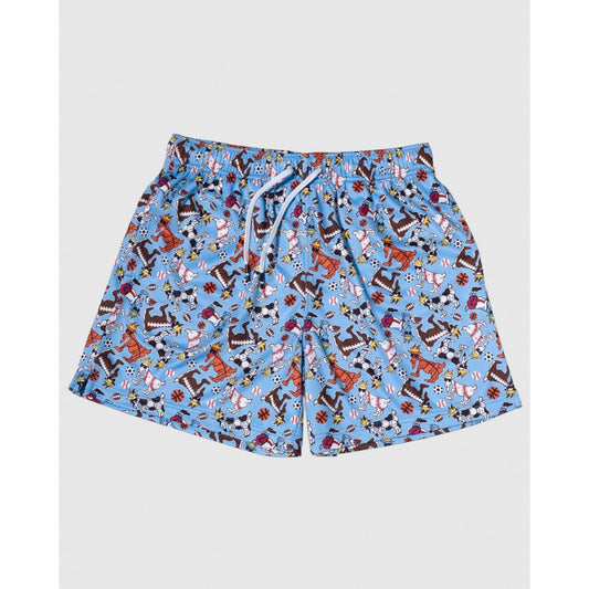 Goat Boys Shorts Carolina Blue AOP Sports
