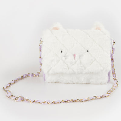 Plush Heart Bag or Plush Cat Handbag