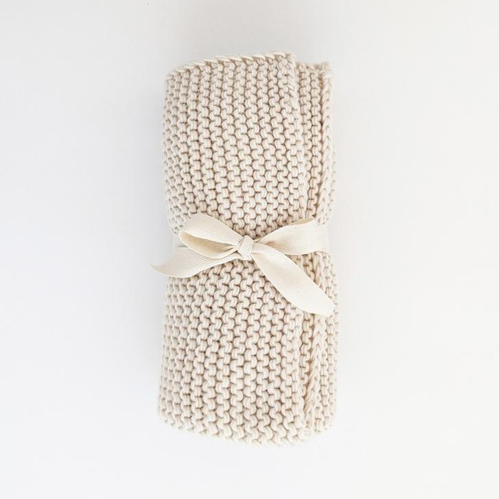 Garter Stitch Knit Blanket