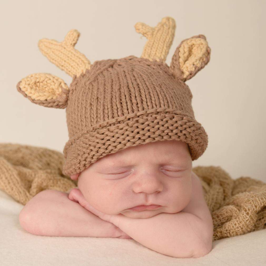 Newborn Buck Beanie Hat