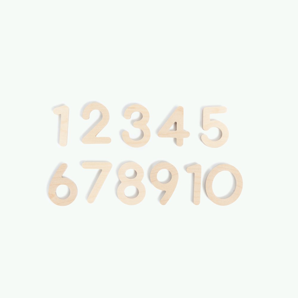 Wooden Numbers