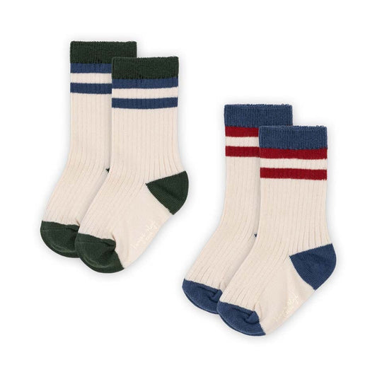 2 PACK RIB SOCKS