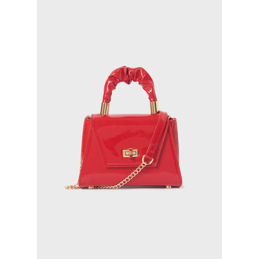 Patent Leather Handbag Girl Red or Black