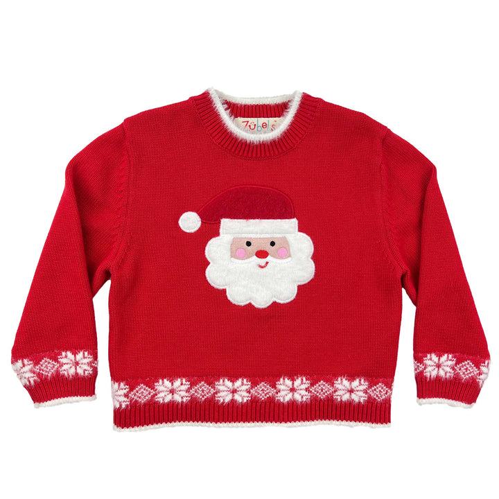Santa Applique Knit Sweater