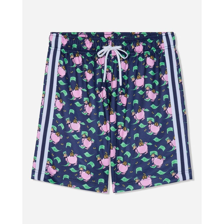 Piggy Bank AOP mesh shorts