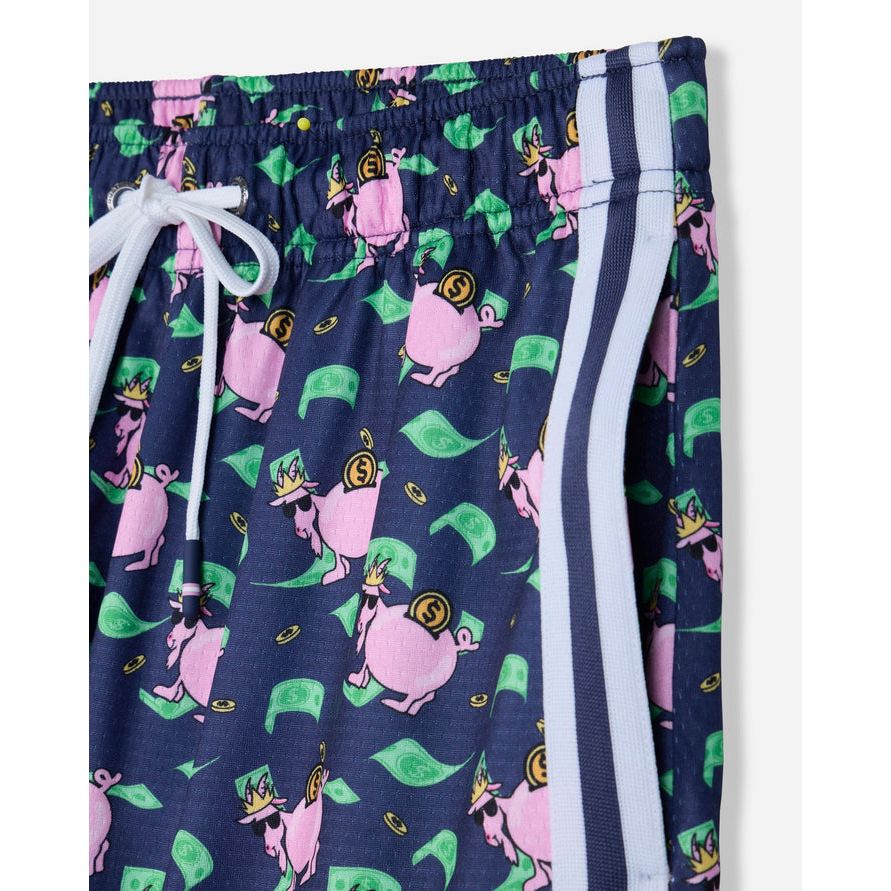 Piggy Bank AOP mesh shorts