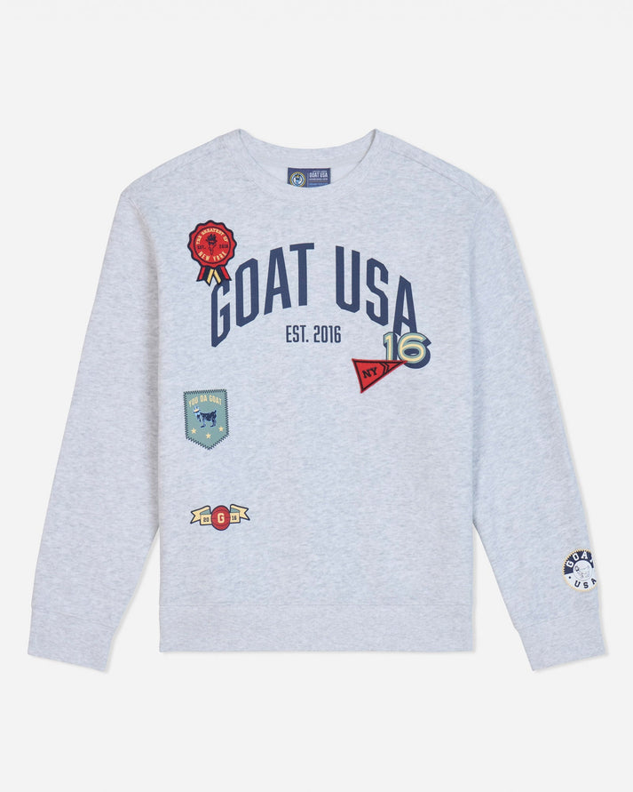 Patchwork Crewneck Sweatshirt