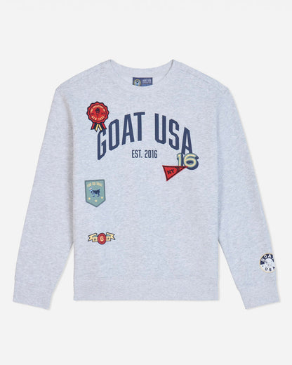 Patchwork Crewneck Sweatshirt