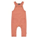 Baby Girls Overall set-Creme and Terra Cotta