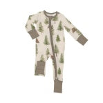 Cabin And Trees Two Way Zipper Romper