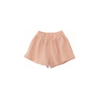 Girls Pink Jacquard Shorts
