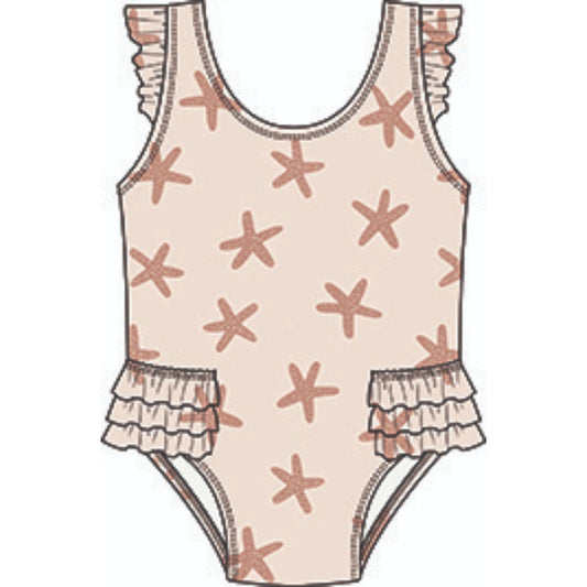 Girls 1 PC Swim Starfish