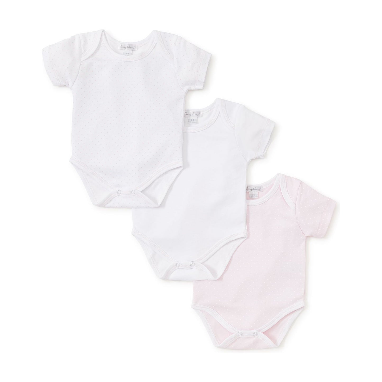 Simple Stripes Pink 3 Pack Bodysuit Set