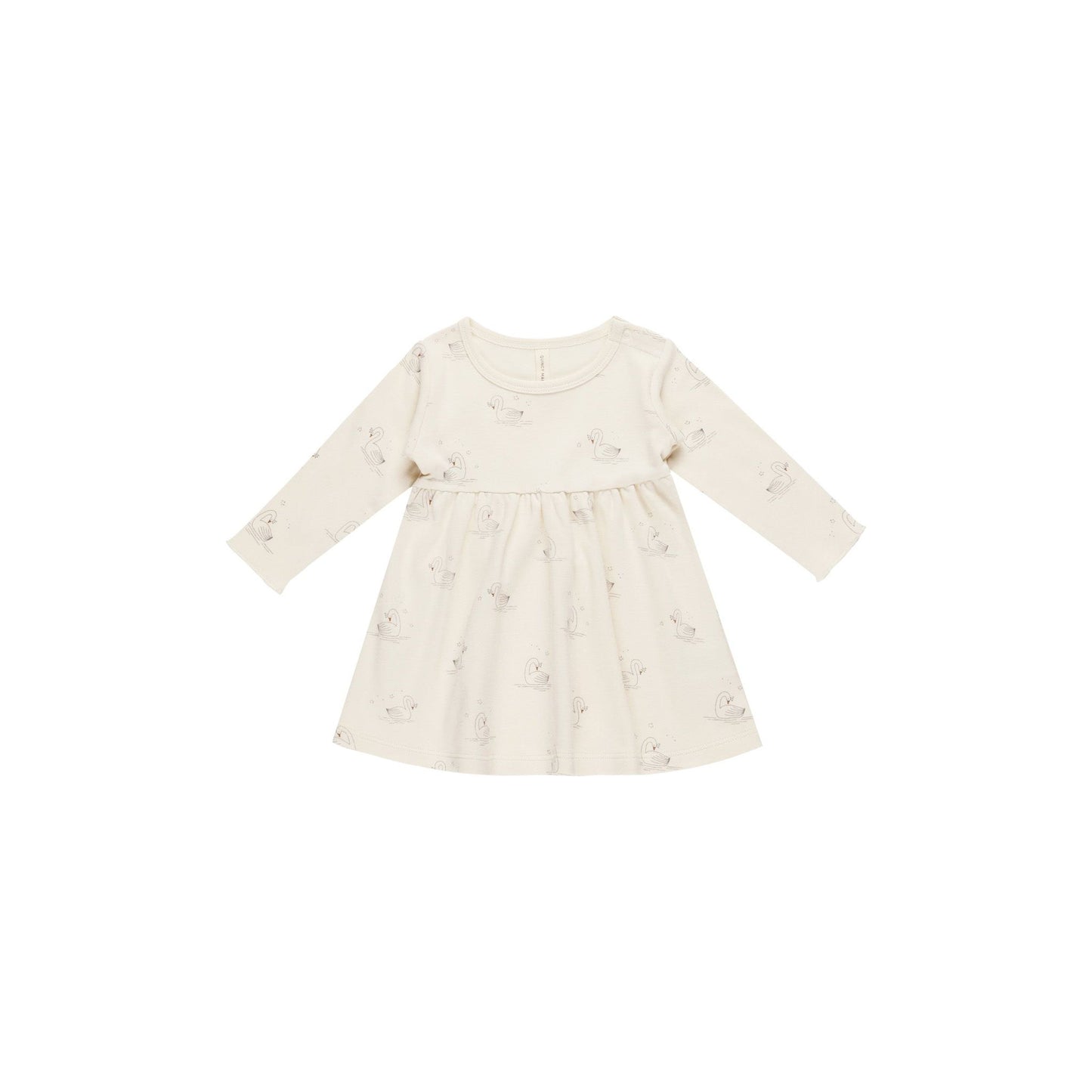 LONG SLEEVE BABY DRESS || SWANS