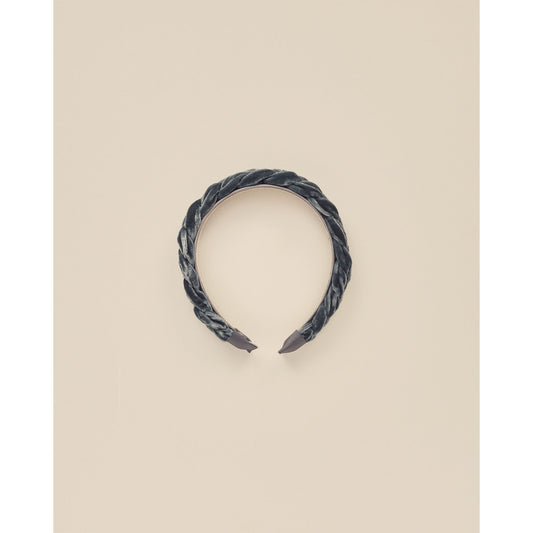 VELVET BRAIDED HEADBAND || MIDNIGHT