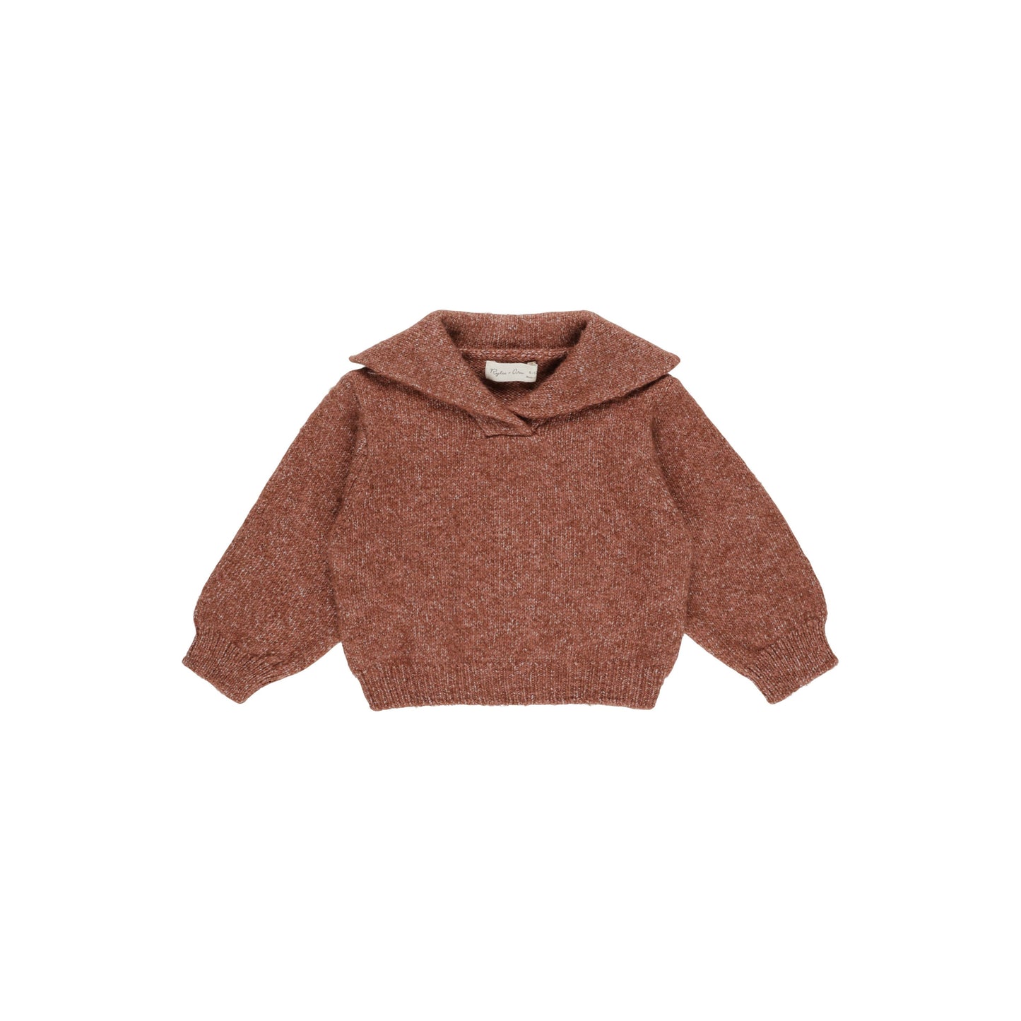 CASH PULLOVER || HEATHERED BRICK